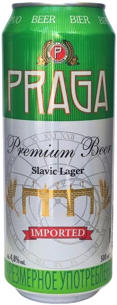 Пиво Praga Slavic Lager in can 0,5 л фото