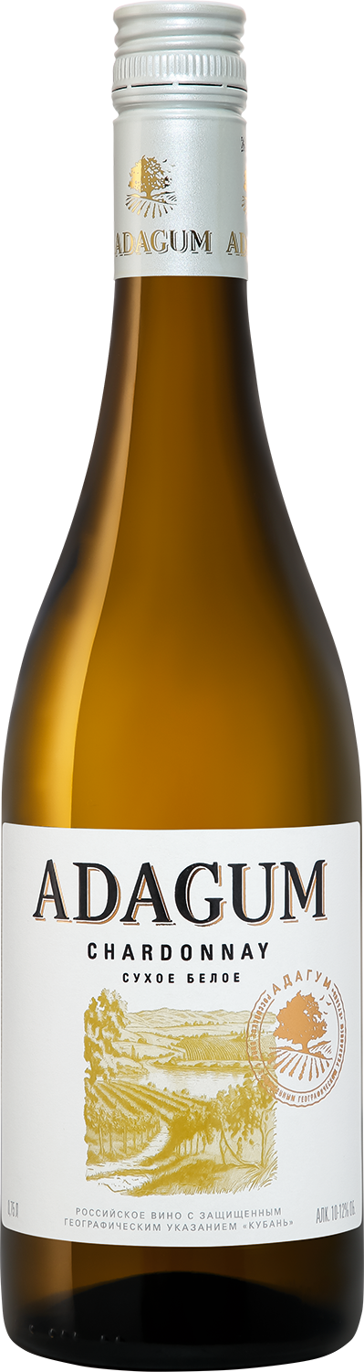 Вино Белое Сухое Adagum Chardonnay Kuban 0,75 л фото