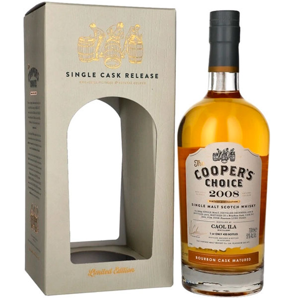 Виски The Cooper's Choice Coal Ila Bourbon Single Malt Islay in gift box 0,7 л фото