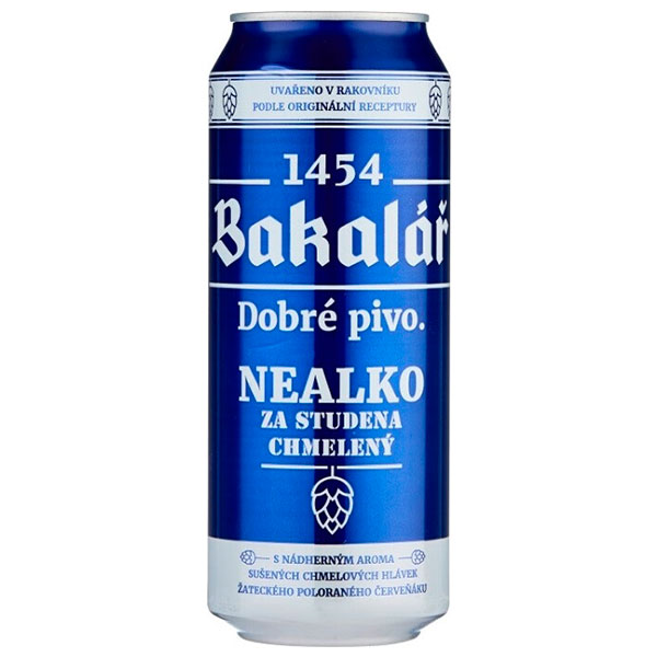 Пиво Bakalar Nealko Za Studena Chmeleny in can 0,5 л фото