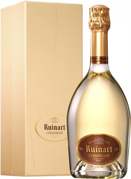 Вино игристое Белое Брют Ruinart Blanc de Blancs Champagne in gift box 1,5 л фото