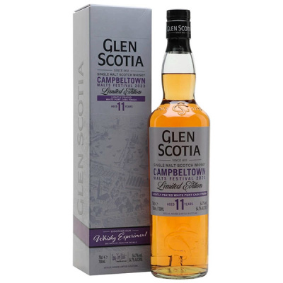 Виски Glen Scotia 11 Years White Port Cask Finish Single Malt Campbeltown in gift box 0,7 л фото
