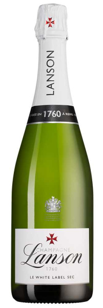 Вино игристое Белое Полусухое Lanson Le White Label Sec Champagne 2019 0,75 л фото