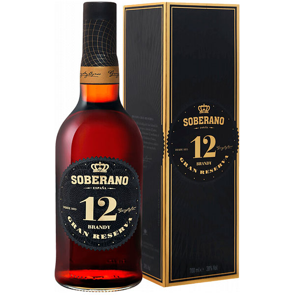 Бренди Soberano Gran Reserva 12 in gift box 0,7 л фото