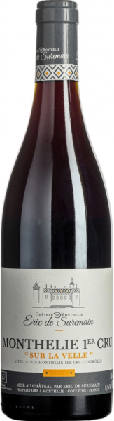 Вино Красное Сухое Eric de Suremain Chateau de Monthelie Monthelie 1-er Cru Sur la Velle 2018 0,75 л фото