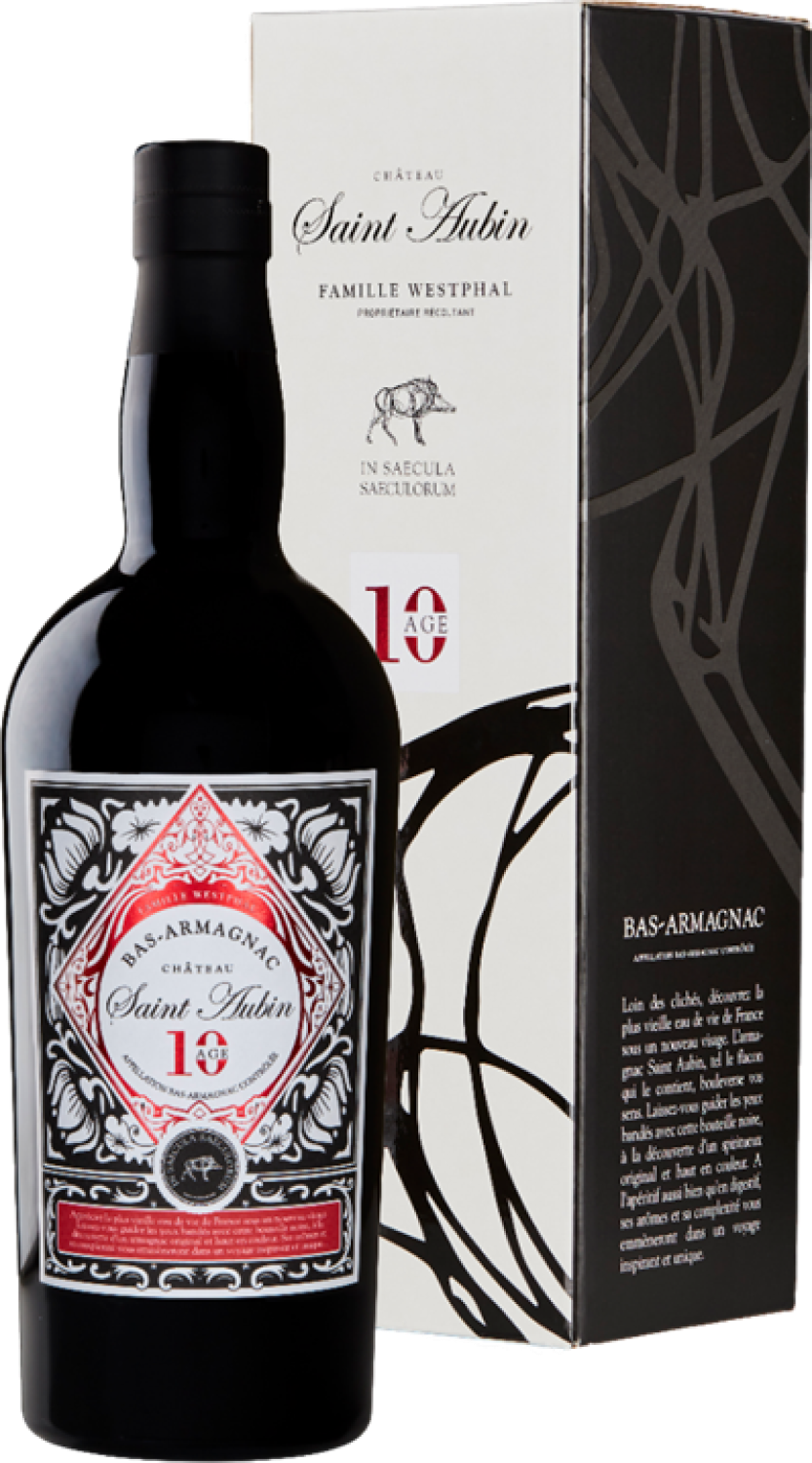 Арманьяк Saint-Aubin Age 10 in gift box 0,7 л фото