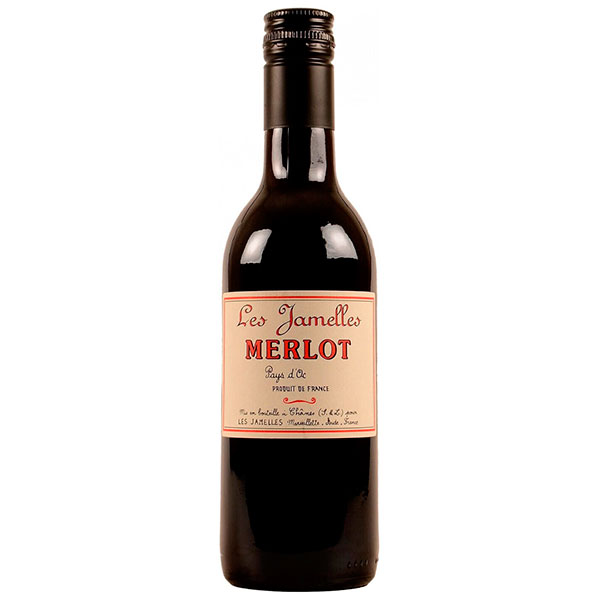 Вино Красное Сухое Les Jamelles Merlot Pays d'Oc 2019 0,25 л фото