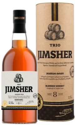 Виски Jimsher Trio Aged 8 years in tube 0,7 л фото