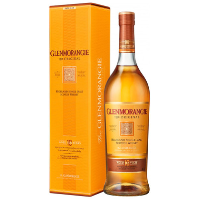 Виски Glenmorangie The Original 10 years old Single Malt Highland in gift box 1,00 л фото