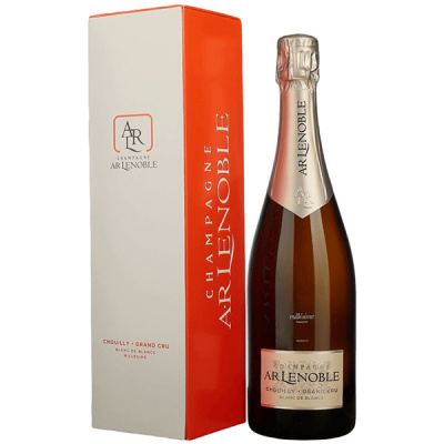 Вино игристое Белое Экстра Брют AR Lenoble Chouilly Grand Cru Blanc de Blancs Millesime Champagne in gift box 2018 0,75 л фото