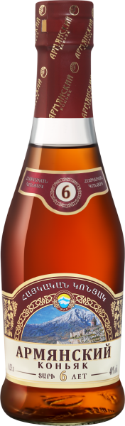 Бренди Армянский 6 Лет 40% 0,25 л фото