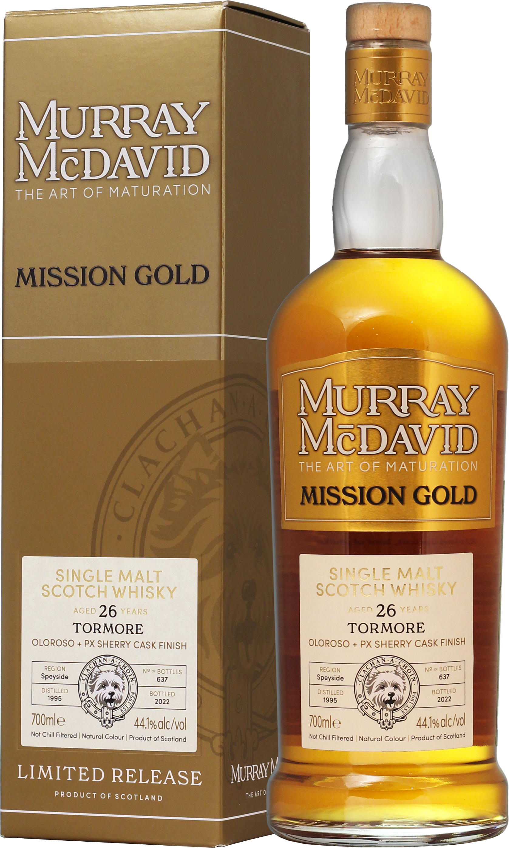 Виски Murray Mcdavid Mission Gold Tormore 26 Years Old in gift box 0,7 л фото