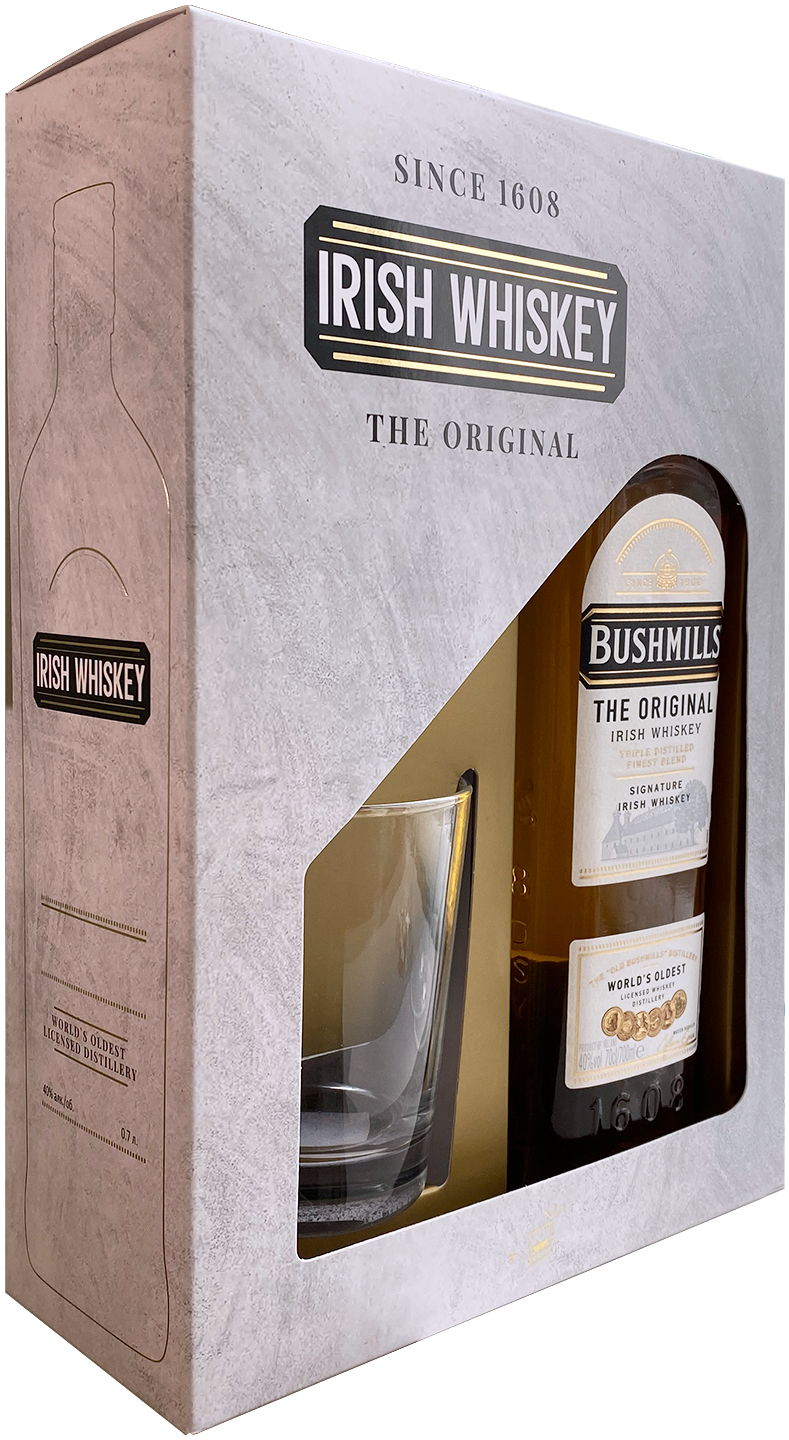 Виски Bushmills Originalwith a glass in gift box 0,7 л фото