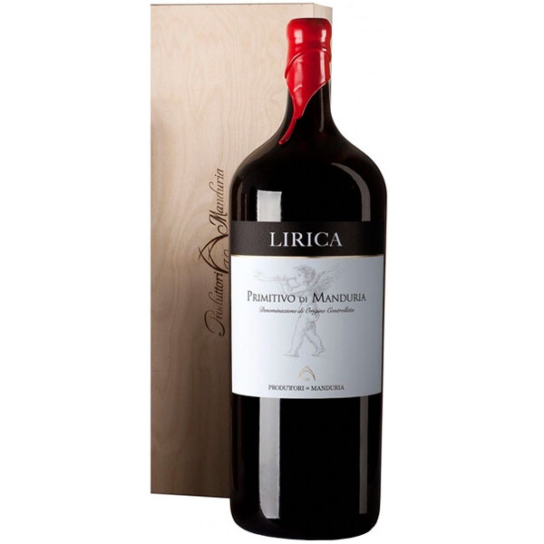 Вино Красное Сухое Produttori di Manduria Lirica Primitivo di Manduria 2021 15 л фото