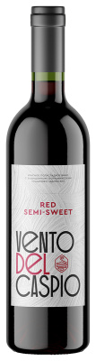 Вино Венто Дель Каспио Ред Семи-Свит 2021 красное полусладкое 11% 0,75 л фото