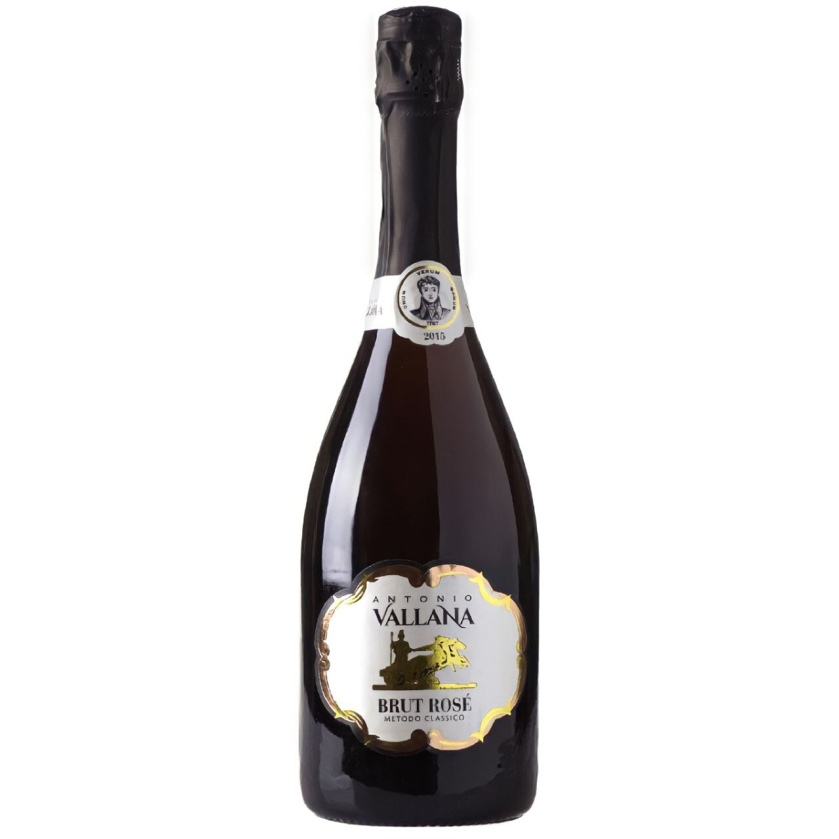 Вино игристое Розовое Брют Vallana Brut Rose Metodo Classico 2015 0,75 л фото