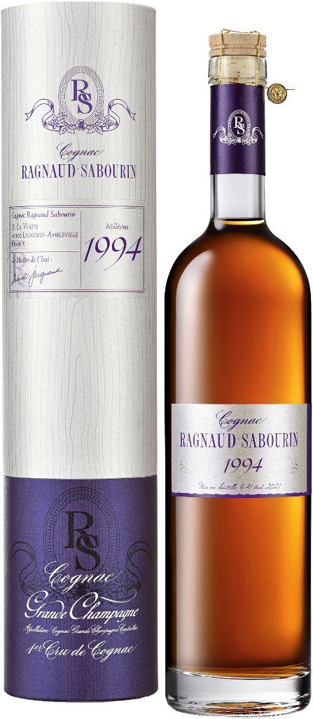 Коньяк Ragnaud-Sabourin Millesime Grande Champagne in tube 1994 0,7 л фото