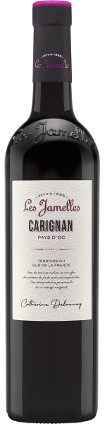 Вино Красное Сухое Les Jamelles Carignan 2022 0,75 л фото
