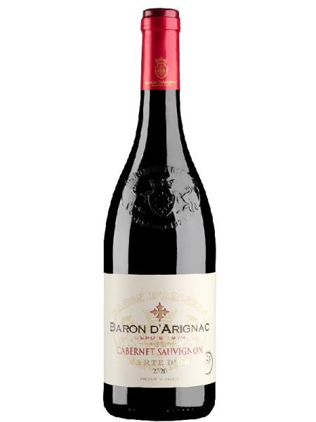Вино Красное Полусухое Baron D’Arignac Carte D’Or Cabernet Sauvignon 0,75 л фото