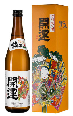 Саке Kaiun Tokubetsu Junmai in gift box 0,72 л фото