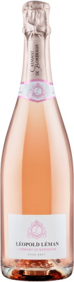 Вино игристое Розовое Брют Leopold Leman Cremant de Bordeaux Brut Rose 0,75 л фото