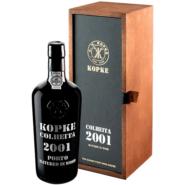 Портвейн Kopke Colheita in wooden box 2001 0,75 л фото