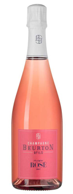 Вино игристое Розовое Брют Beurton & Fils Follement Rose Brut Champagne 2021 0,75 л фото