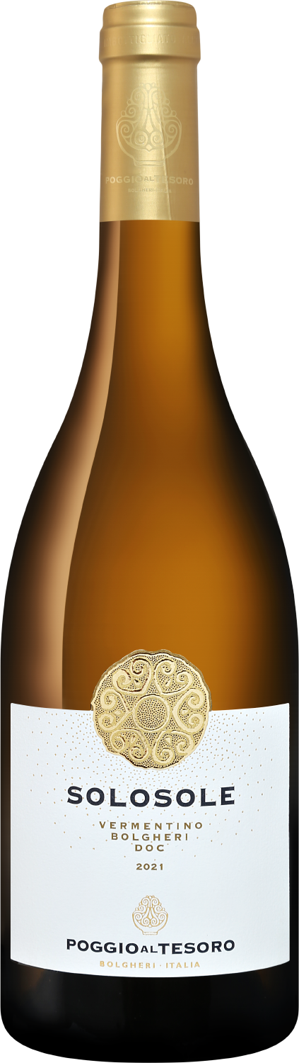 Вино Белое Сухое Poggio Al Tesoro Solosole Vermentino Bolgheri 2023 0,75 л фото