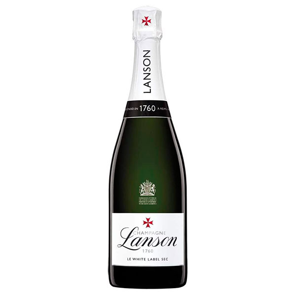 Вино игристое Белое Полусухое Lanson Le White Label Sec Champagne 0,75 л фото