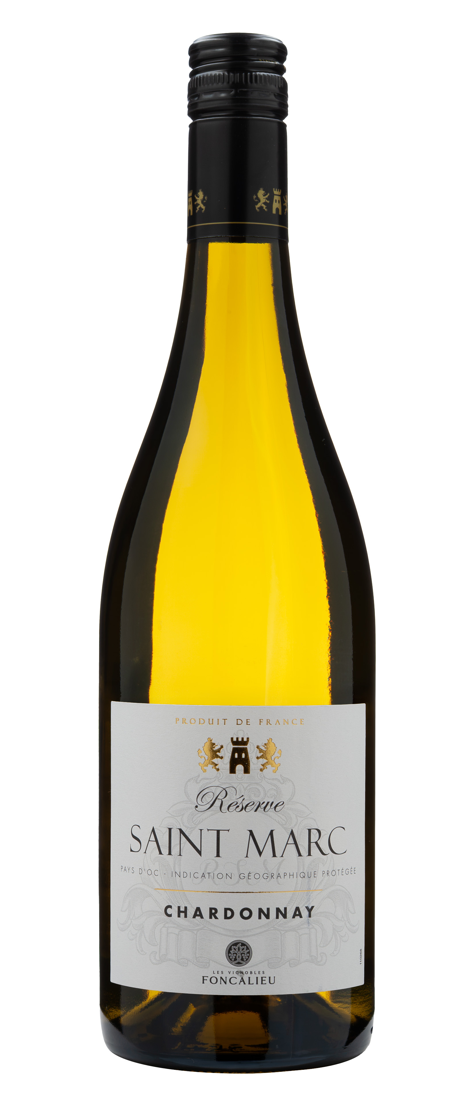 Вино Белое Сухое Les Vignobles Foncalieu Reserve Saint Marc Chardonnay 2025 0,75 л фото