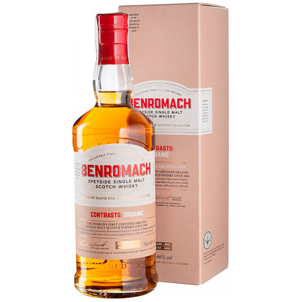 Виски Benromach Organic Single Malt Speyside in gift box 2012 0,70 л фото