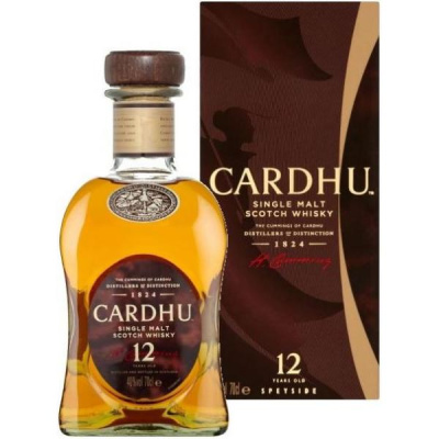 Виски Cardhu 12 Years Old Single Malt Speyside in gift box 0,70 л фото