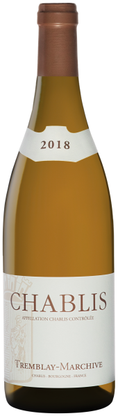 Вино Белое Сухое Tremblay-Marchive Chablis 2023 0,75 л фото