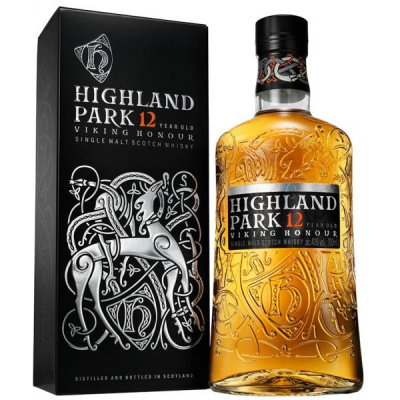 Виски Highland Park 12 Years Old Viking Honour Single Malt Orkney in gift box 0,7 л фото