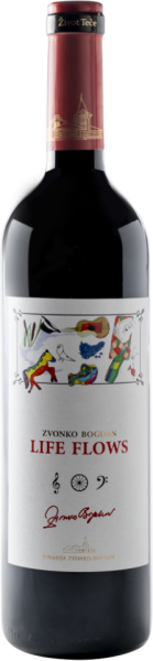 Вино Красное Сухое Zvonko Bogdan Life Flows 2023 0,75 л фото