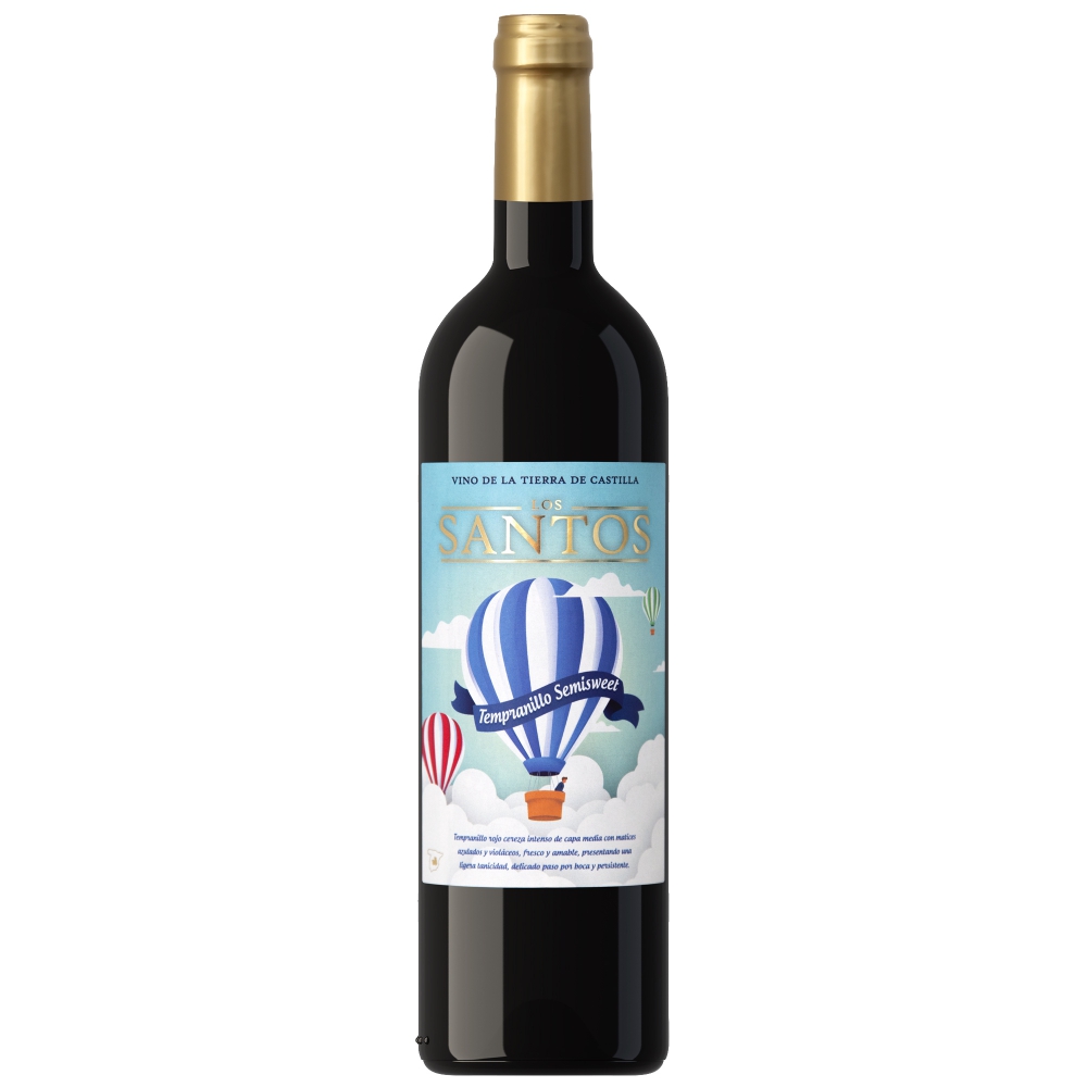 Вино Красное Полусладкое Los Santos Tempranillo 0,75 л фото