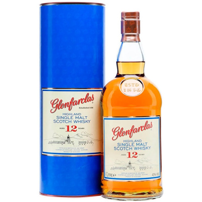 Виски Glenfarclas 12 years old Single Malt Speyside in tube 1,00 л фото