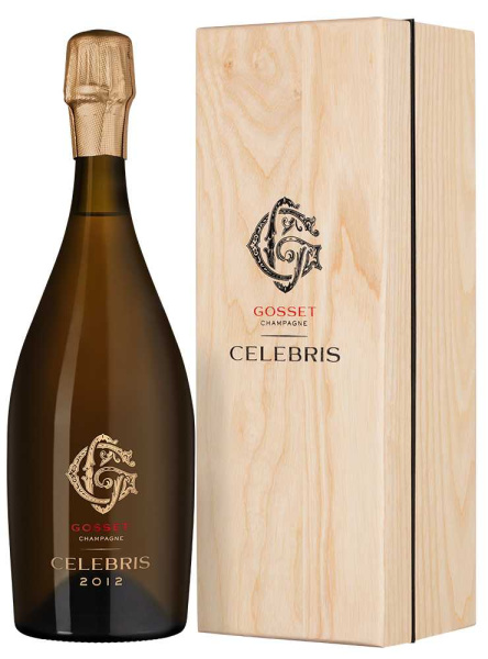 Вино игристое Белое Экстра Брют Gosset Celebris Vintage Extra Brut Champagne in wooden box 2012 0,75 л фото