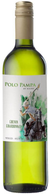 Вино Белое Полусухое Polo Pampa Chenin Chardonnay Mendoza 2024 0,75 л фото