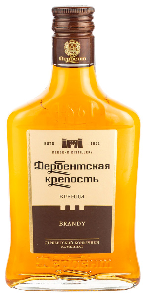 Бренди Дербентская Крепость 3 года 2019 40% 0,25 л фото
