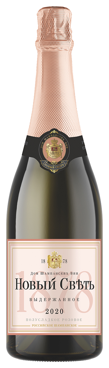 Вино игристое Розовое Полусладкое Novy Svet Aged Rose Semisweet 2021 0,75 л фото