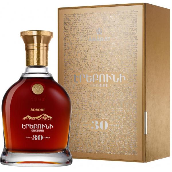 Бренди Ararat Erebuni 30 years old in gift box 0,7 л фото