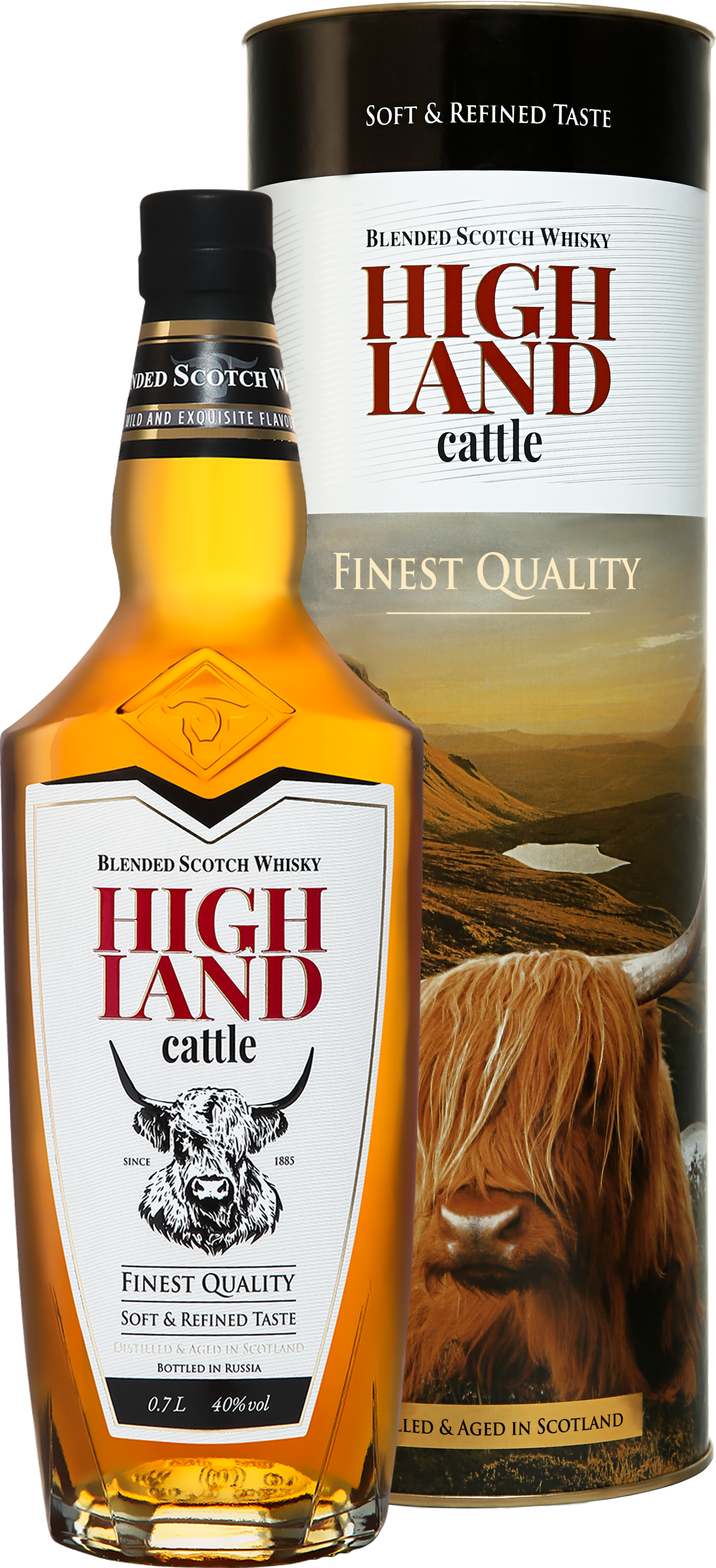 Виски Highland Cattle Blendedin in tube 0,7 л фото