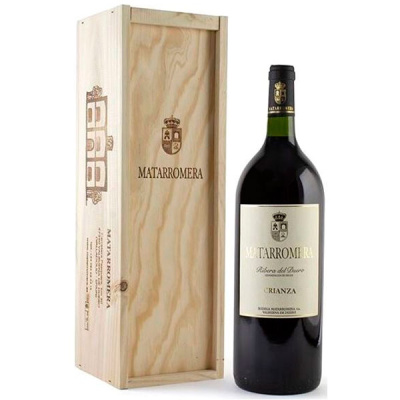 Вино Красное Сухое Matarromera Crianza Ribera del Duero in wooden box 2017 1,50 л фото