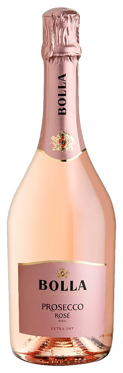 Вино игристое Розовое Брют Bolla Prosecco Extra Dry Rose 2023 0,75 л фото