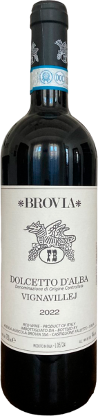 Вино Красное Сухое Brovia Vignavillej Dolcetto d'Alba 2022 0,75 л фото