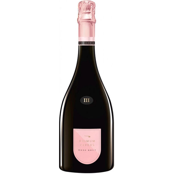 Вино игристое Розовое Брют Fanagoria Primum Alveus Rose Brut Sennoy 2019 0,75 л фото