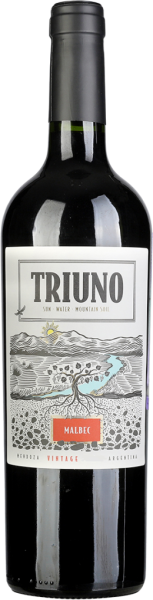 Вино Красное Сухое Triuno Malbec 2022 0,75 л фото