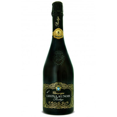 Шампанское Белое Брют Leon Launois Prestige Le Mesnil-sur-Oger Grand Cru Brut Champagne 2014 1,50 л фото