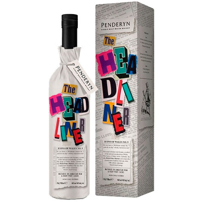 Виски Penderyn The Headliner Single Malt Wales in gift box 0,7 л фото